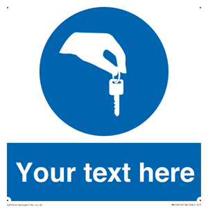 Custom Mandatory Keys Sign